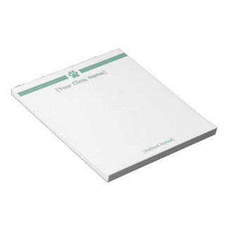 Veterinarian Office Notepad | Custom Logo