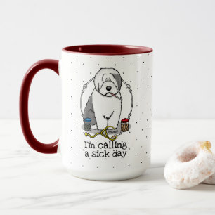 Veterinarian Old English Sheepdog Grey 1 Cute Vet Mug