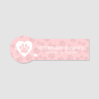 Veterinarian Paws Heart Stethoscope Pet pink
