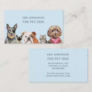 Veterinarian Pet Doctor Business Card