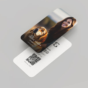 Veterinarian Pet Groom Care   Dog Expert Qr Calling Card