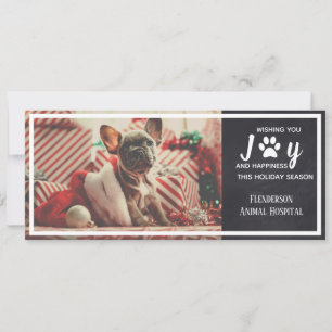 Veterinarian   Pet Groomer Christmas Holiday Card