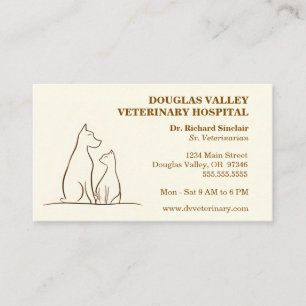Veterinarian Pet Services Business Card