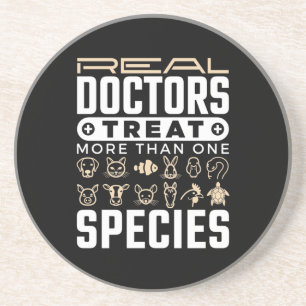 Veterinarian Real Doctors Treat More One Species Coaster