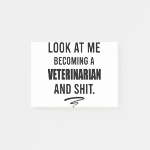 Veterinarian Shirt Funny Vet Graduation Gift Shirt Post-it Notes