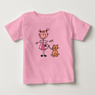 Veterinarian Stick Figure Baby T-Shirt