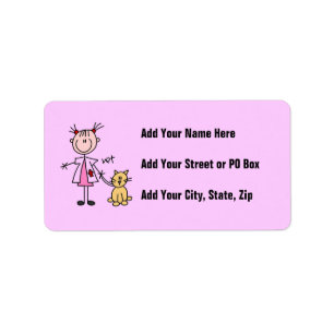 Veterinarian Stick Figure Label