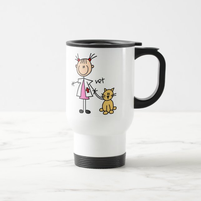 Veterinarian Stick Figure Mug (Right)