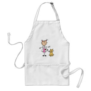 Veterinarian Stick Figure Standard Apron