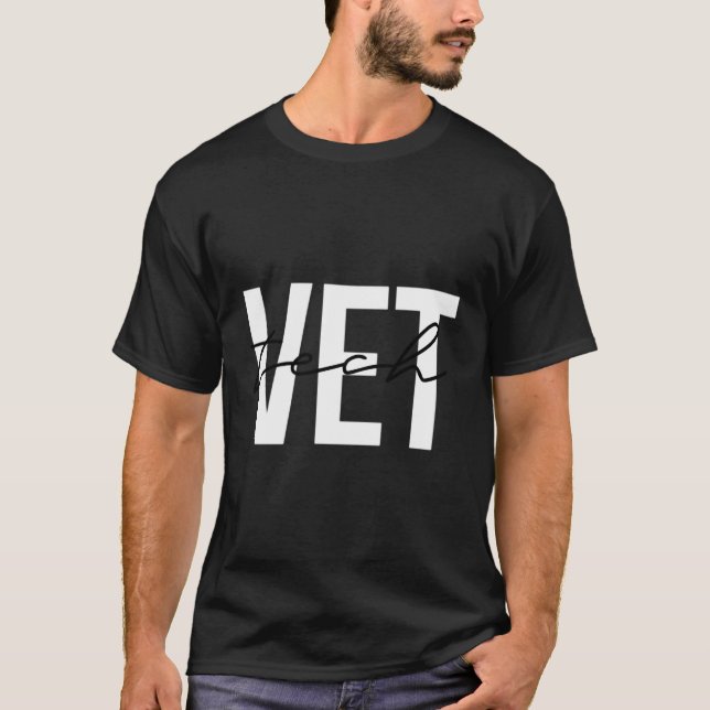 Veterinarian Tech Veterinary Assistant Technician T-Shirt (Front)