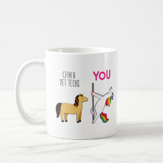Veterinarian Technician Unicorn Funny Vet Tech Coffee Mug