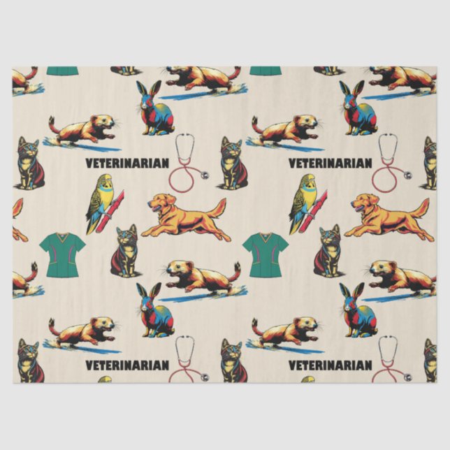 Veterinarian  tissue paper (Front)