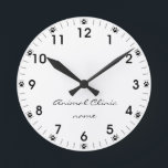 Veterinarian Vet Animal Pet Store Clinic Groomer Round Clock<br><div class="desc">This design was created though digital art. It may be personalised in the area provided by changing the photo and/or text. Or it can be customised by choosing the click to customise further option and delete or change the colour the background, add text, change the text colour or style, or...</div>