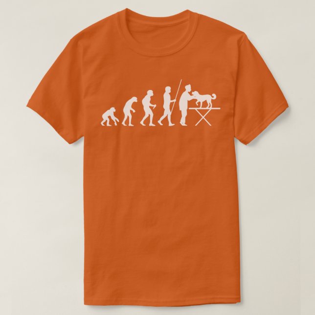Veterinarian Vet Evolution T-Shirt (Design Front)