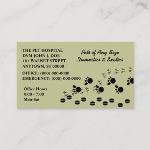 VETERINARIAN VETS PET SERVICE BUSINESS CARDS