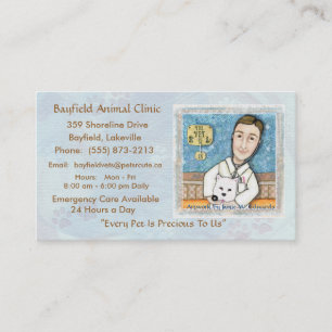 Veterinarian & Westie Dog Business Cards