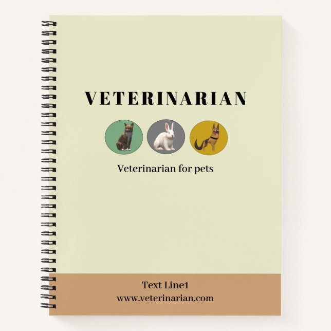 Veterinarian Yellow Notebook (Front)