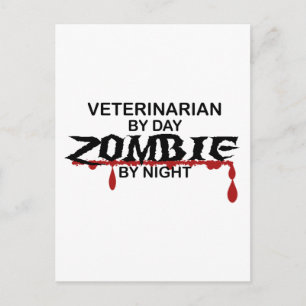 Veterinarian Zombie Postcard