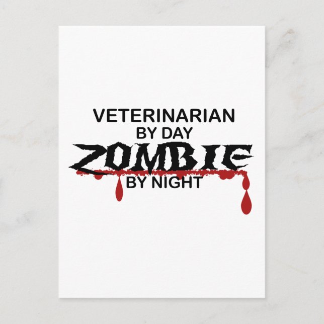 Veterinarian Zombie Postcard (Front)