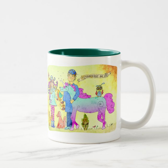 Veterinarians are cool Two-Tone coffee mug (Right)