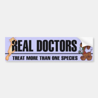 veterinarians bumper sticker