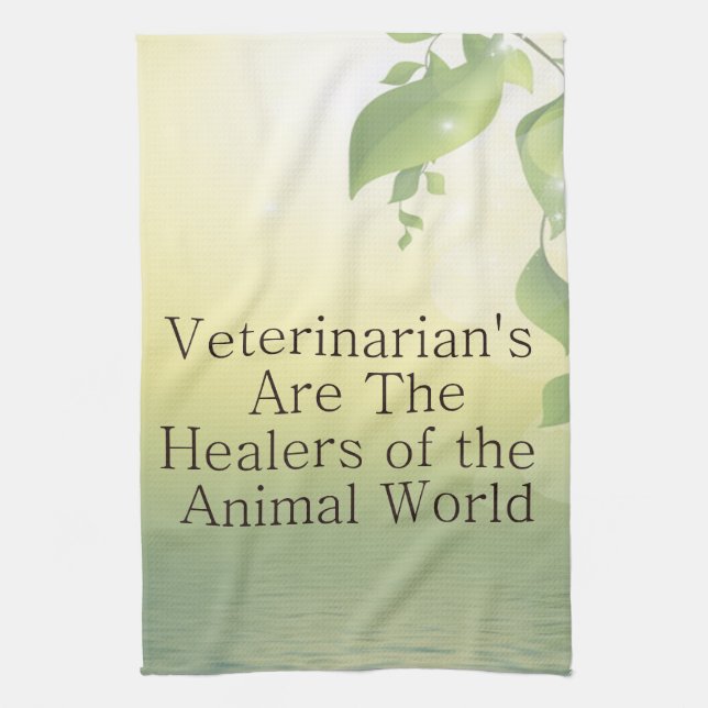 Veterinarians Tea Towel (Vertical)