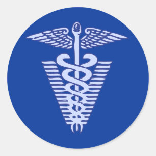 veterinariy logo 1 classic round sticker