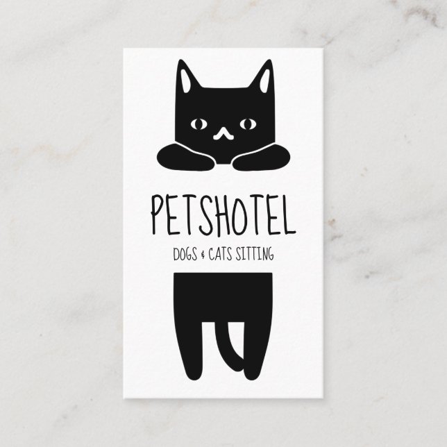 Veterinary and Cat Shelter Business Card (Front)