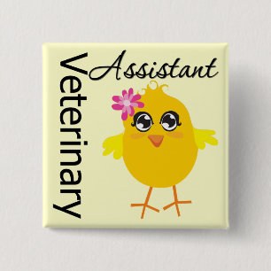 Veterinary Assistant 15 Cm Square Badge
