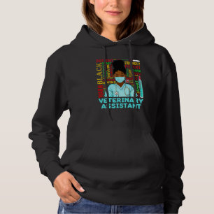 Veterinary Assistant African Women Black History M Hoodie