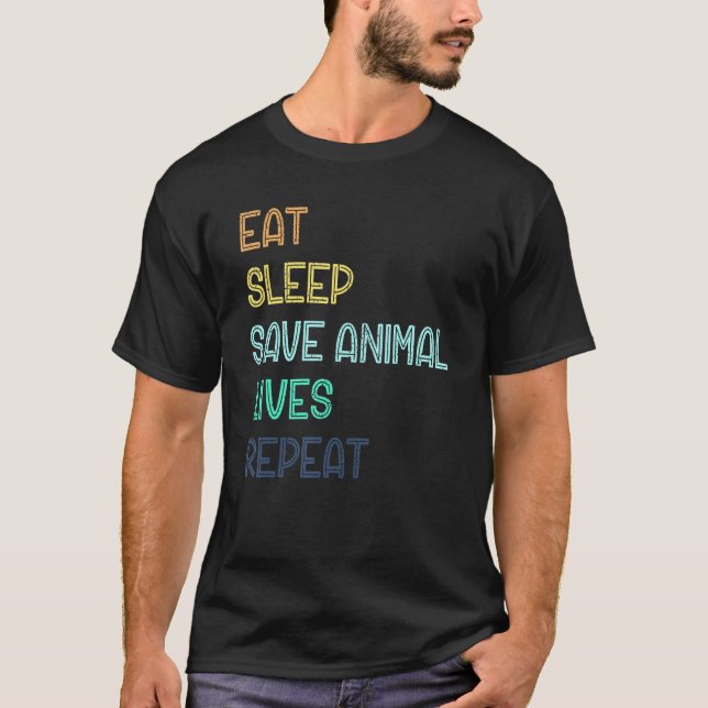 Veterinary Assistant Animal  Veterinarian Vet T-Shirt (Front)