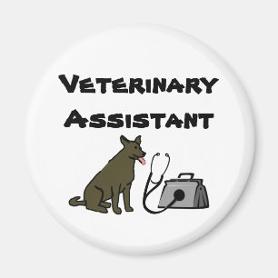 Veterinary Assistant Fridge Magnet