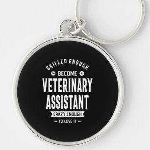Veterinary Assistant Job Title Gift Key Ring