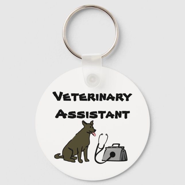 Veterinary Assistant Keychain (Front)