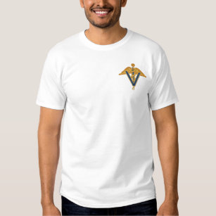 Veterinary Caduceus Embroidered T-Shirt