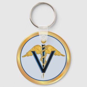 Veterinary Caduceus Key Ring