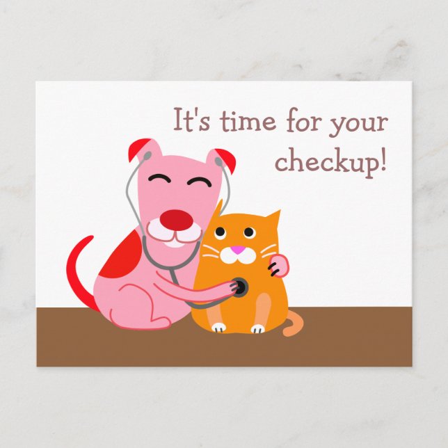 Veterinary Checkup Reminder Postcard (Front)