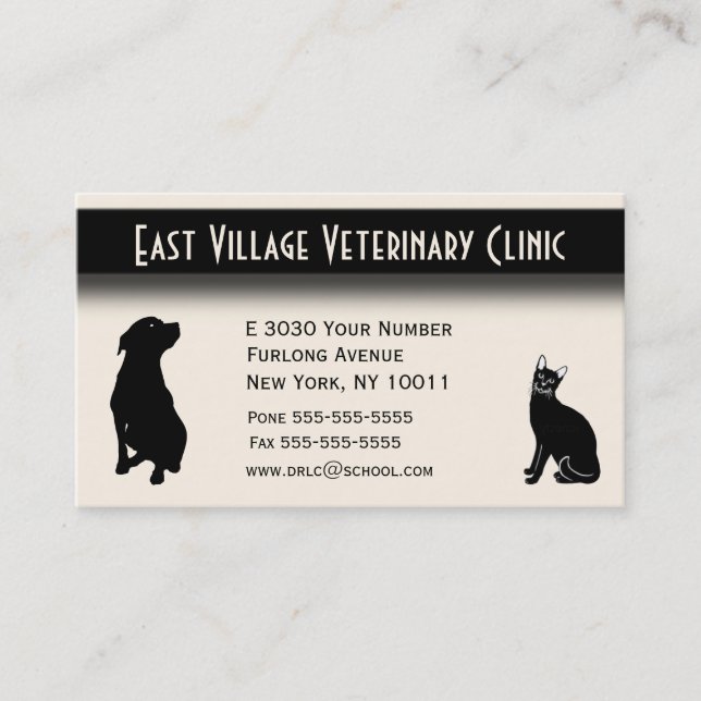 Veterinary Clinic Appointment Area on Back (Front)