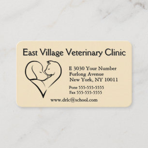 Veterinary Clinic Appointment Back Business Card