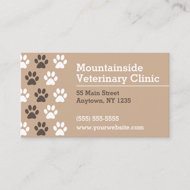 Veterinary Clinic Business Card (Front)