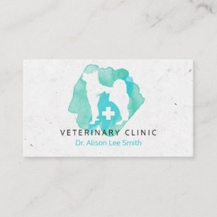 Veterinary Clinic cross Veterinarian Business Card