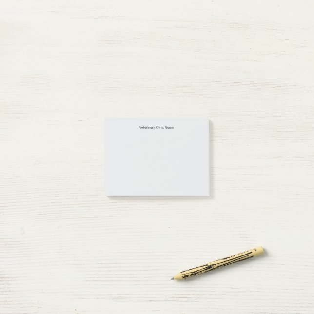 Veterinary Clinic Customisable Post‑It® Notes (On Desk)