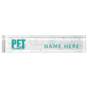 Veterinary Clinic Modern Logo Nameplate
