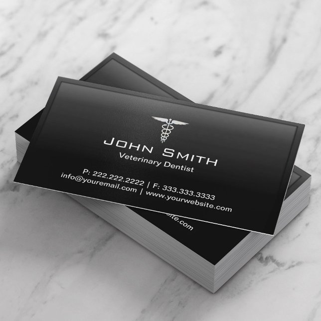 Veterinary Dentist Professional Medical Business Card (Creator Uploaded)
