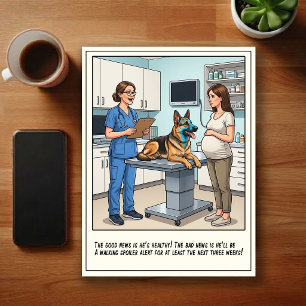 Veterinary ER Adventures Cartoon Postcard