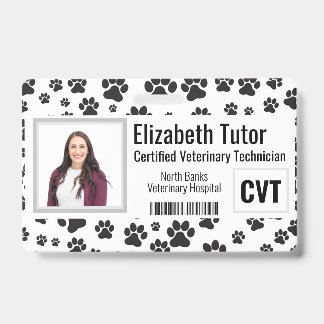 Veterinary Facility Name Badge ID Badge