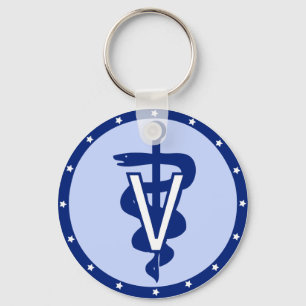 veterinary logo 2 key ring