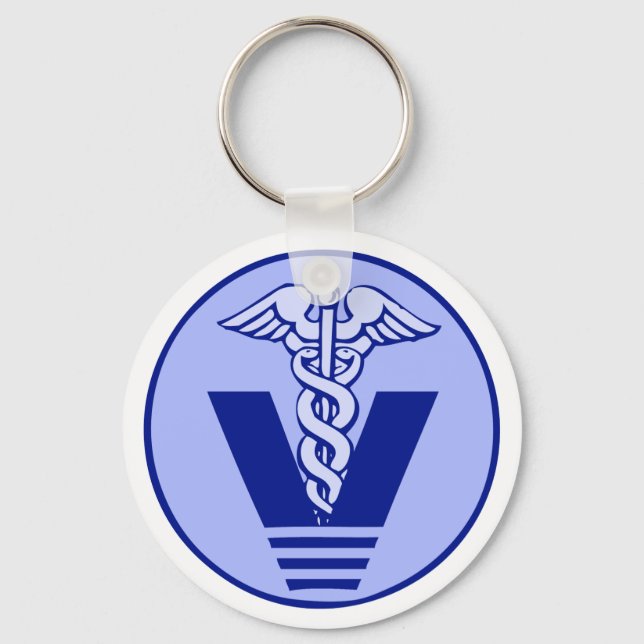 veterinary logo 5a key ring (Front)