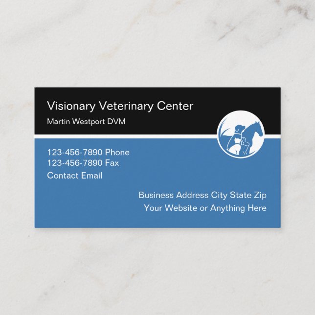 Veterinary Medical Business Cards Design (Front)