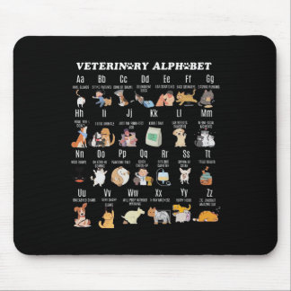 Veterinary Medicine Alphabet Vet Nurse Student Sch Mouse Mat